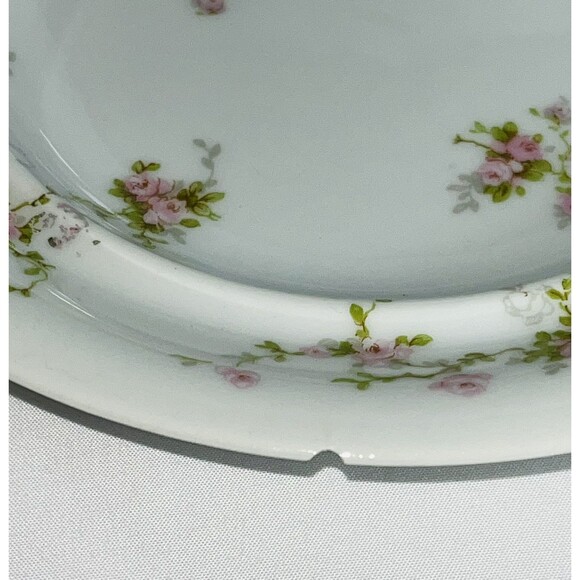 Antique Theodore Haviland Limoges Pink Floral Covered Butter Dish With Strainer - Picture 9 of 14